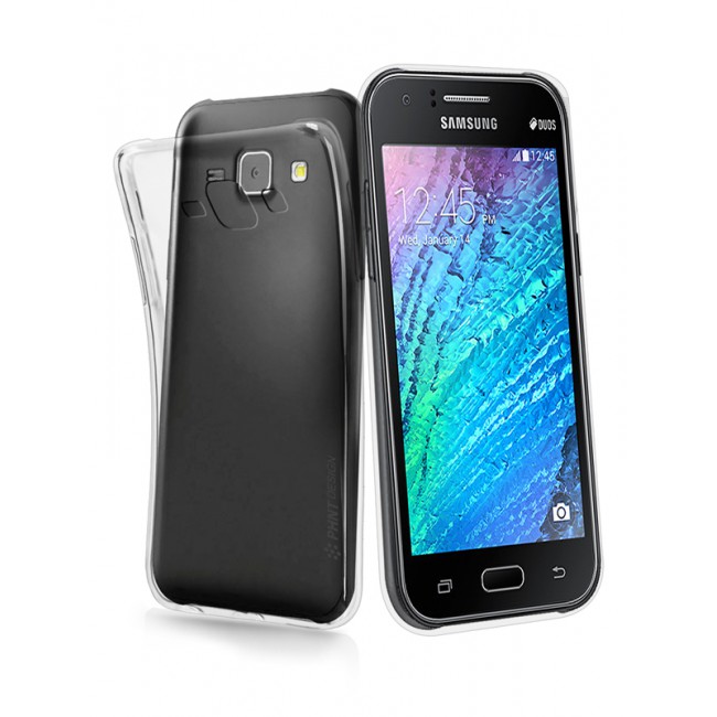 Flexible Crystal Clear TPU Case Cover for Samsung Galaxy J1