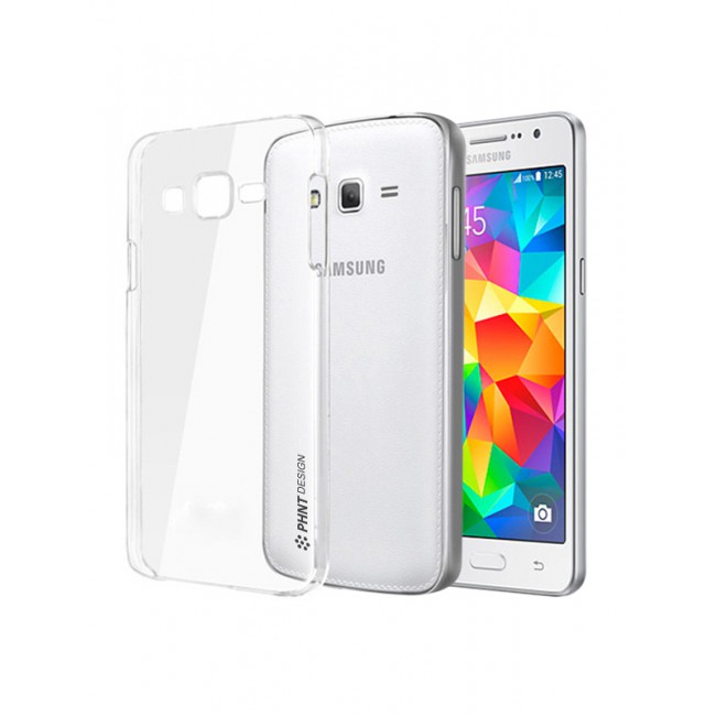 Flexible Crystal TPU Case Cover for Samsung Galaxy Grand Prime G530F in Transparent 