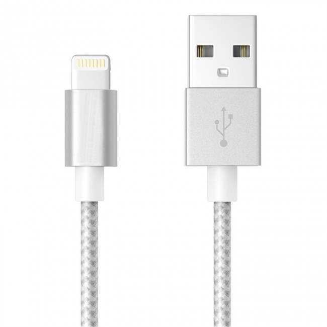 Margoun iPhone Lightning USB Cable Charger 1.5M in Silver