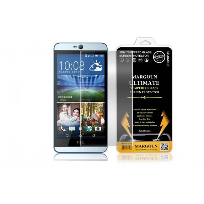 Margoun Tempered Glass Screen Protector for HTC Desire 626/ HTC Desire 626 Dual SIM