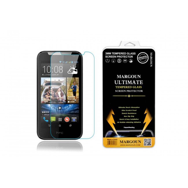 Margoun Tempered Glass Screen Protector for HTC Desire 616 Dual Sim