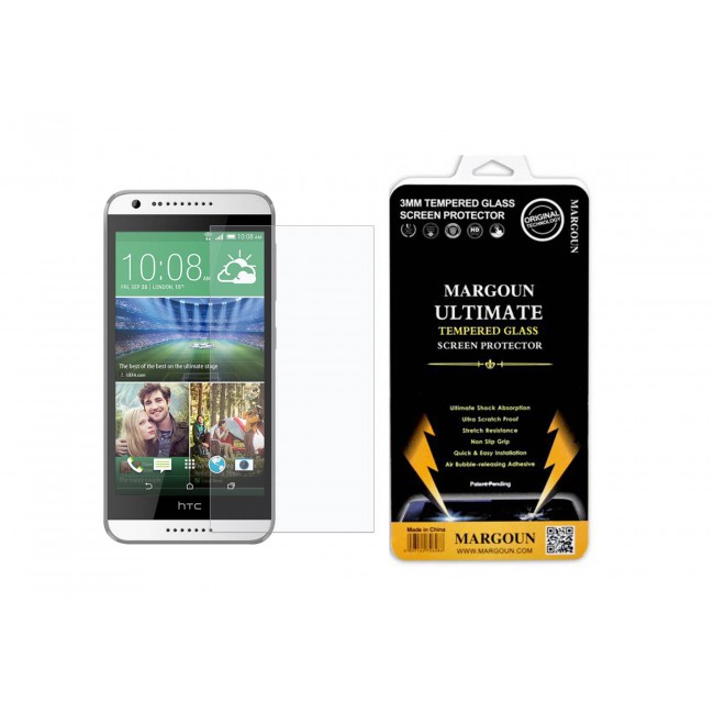 Margoun Tempered Glass Screen Protector for HTC Desire 620G Dual Sim