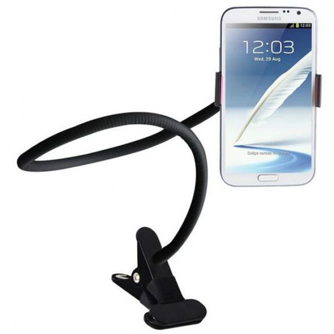 Universal Car Holder stand Lazy Bed Phone Holder Selfie Mount for iPhone 4s 5 5c 5s Samsung - Black