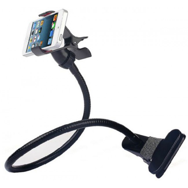 Phone holder Flexible Holder Bed Lazy Bracket Mobile Stand Holder iPhone Samsung Sony HTC - Black