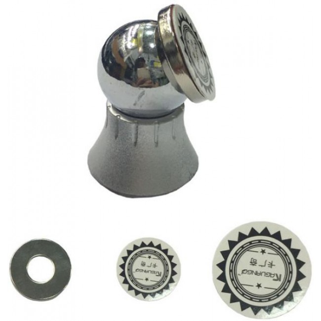 Car Mount Mobile Magnetic Holder Stand Mobile Magnetic Ball Holder Stand 2-Sticker - Silver