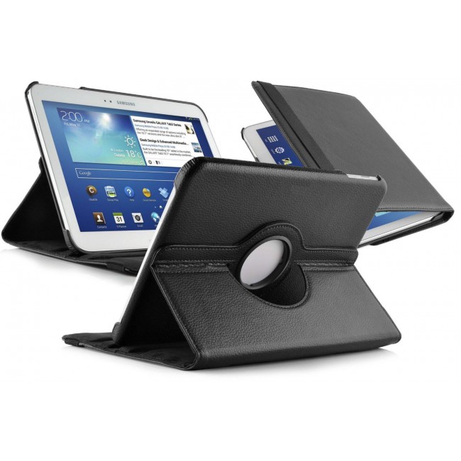 Margoun Waterproof 360 Degree Rotating Stand Smart Case Cover for Samsung Galaxy Note 10.1 In Black