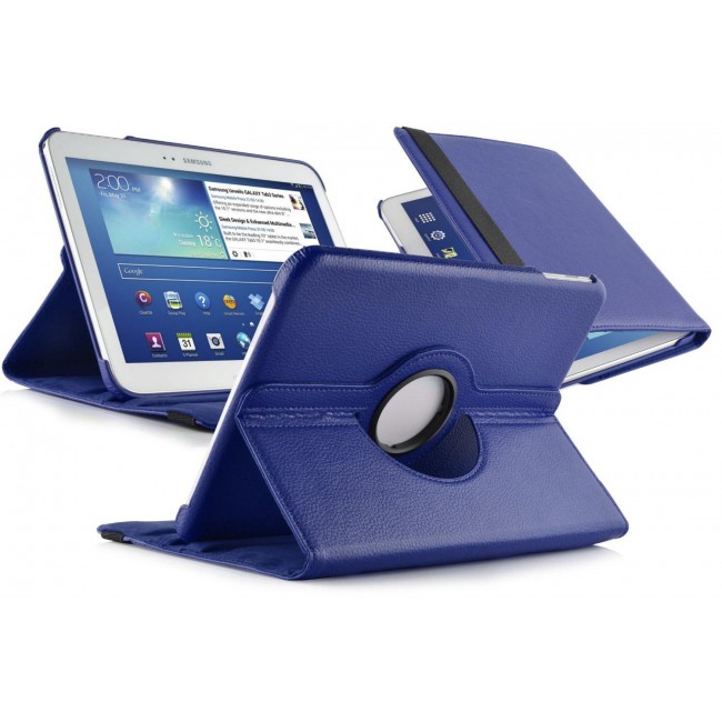 Margoun Waterproof 360 Degree Rotating Stand Smart Case Cover for Samsung Galaxy Note 10.1 In Blue