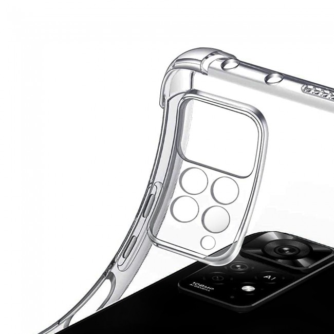 CATANES For Xiaomi Redmi Note 11 Pro 5G Case Cover Clear Protective TPU Four Corners Cover Transparent Soft Case