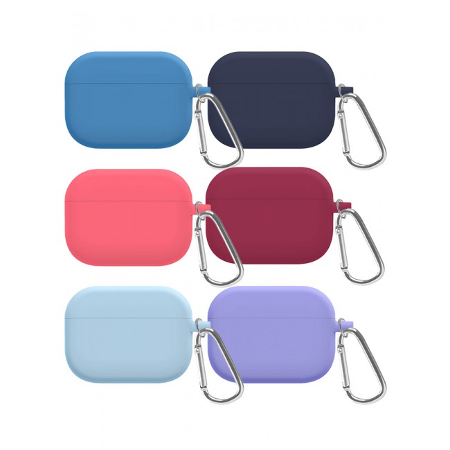 MARGOUN 6 Pack Shockproof Case For Airpod Pro Silicone Protective Case Shockproof Case Ultra Slim Cover with Keychain Carabiner Multicolour - K
