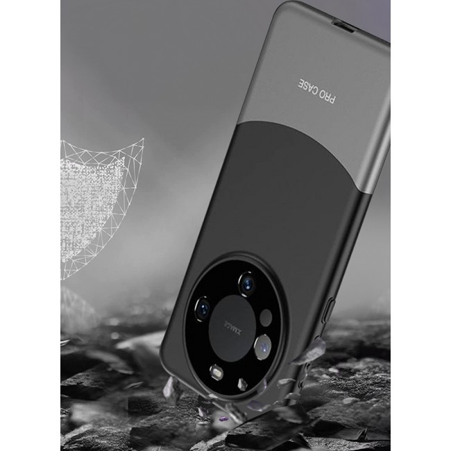 CATANES Huawei Mate 60 Pro Case Camera Full Cover Protector Shockproof Hard Case Cover Luxury and Fashionable Design Case Black