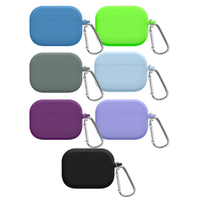 MARGOUN 7 Pack Shockproof Case For Airpod Pro Silicone Protective Case Shockproof Case Ultra Slim Cover with Keychain Carabiner Multicolour - O
