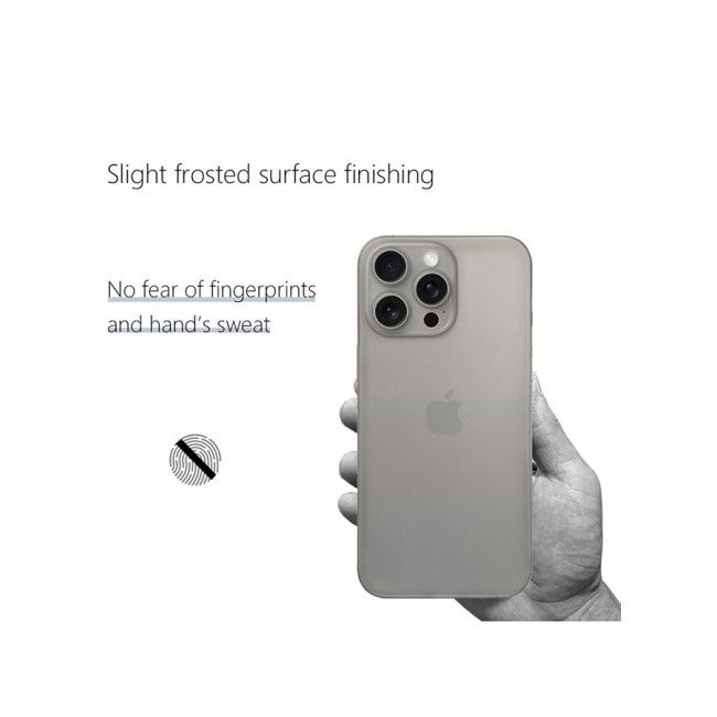 CATANES iPhone 15 Pro Max Case Cover Air Skin Series Back Cover Sturdy Durable Thin Case Drop Protection Cover Clear Natural