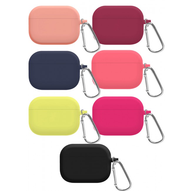 MARGOUN 7 Pack Shockproof Case For Airpod Pro Silicone Protective Case Shockproof Case Ultra Slim Cover with Keychain Carabiner Multicolour - N