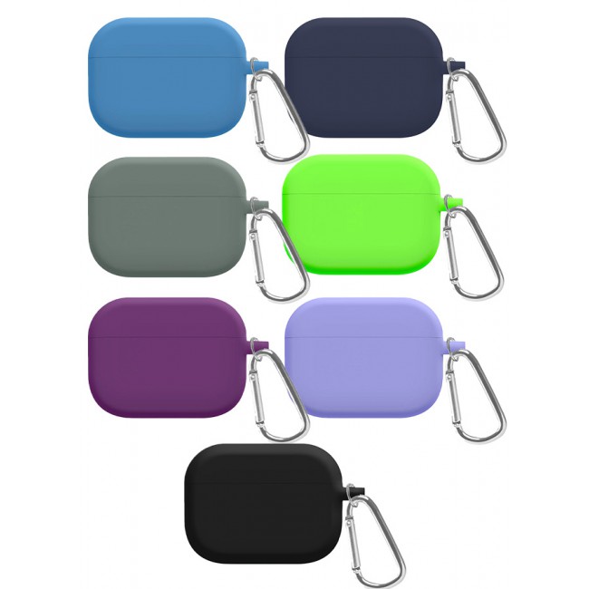 MARGOUN 7 Pack Shockproof Case For Airpod Pro Silicone Protective Case Shockproof Case Ultra Slim Cover with Keychain Carabiner Multicolour