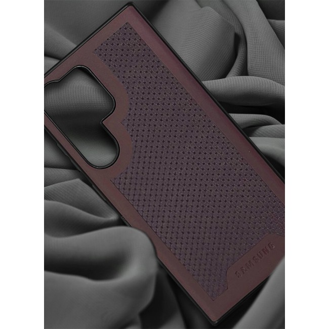 CATANES 3 Pack For Samsung Galaxy S24 Ultra Case and 2 Screen Protectors Anti-slip Textured Design Scratch Resistant Shock Absorbing Case Cover Maroon