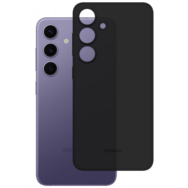 KZDOO Samsung Galaxy S24 Plus Case Slim Thin Air Skin Full Coverage Protective Case Sturdy Durable Thin Case Drop Protection Case Cover Transparent Black