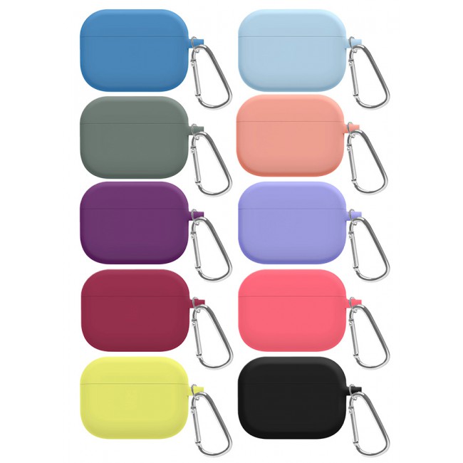 MARGOUN 10 Pack Shockproof Case For Airpod Pro Silicone Protective Case Shockproof Case Ultra Slim Cover with Keychain Carabiner Multicolour - Q