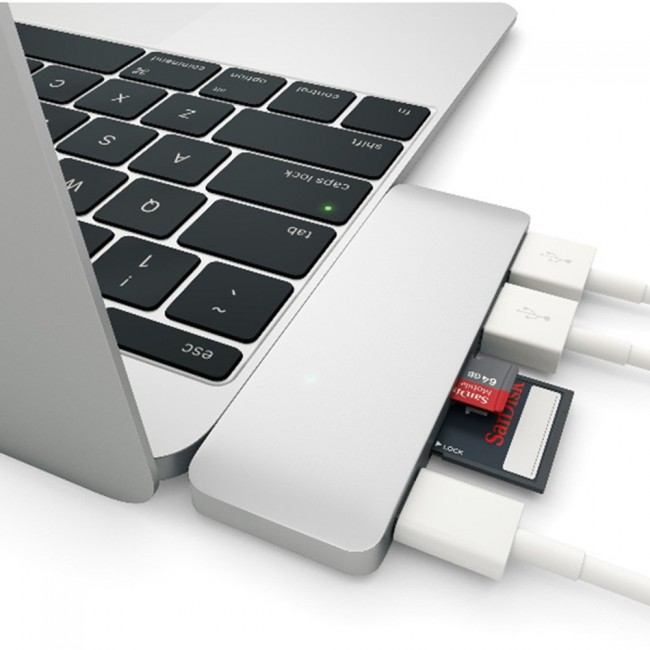 5 in 1 USB-C Hub Card Reader and USB Ports 5Gbps Transfer Rate