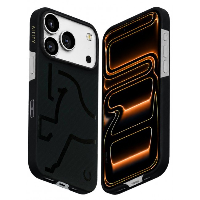 Horse Style Bamboo Protective Case for iPhone 17 Pro Max Magsafe – Ultra Durable, Lightweight &amp; Premium Design Charcoal Black
