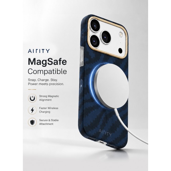 Bamboo Fiber Protective Case for iPhone 17 Pro – Ultra Durable, Lightweight &amp; Premium Design Blue