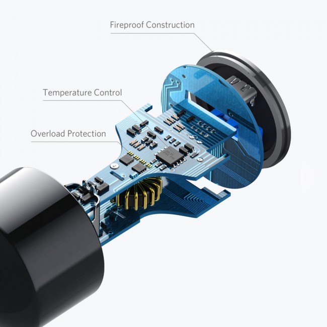 Anker PowerDrive Speed Plus 2 Duo 2-Port USB and Type-C Car Charger