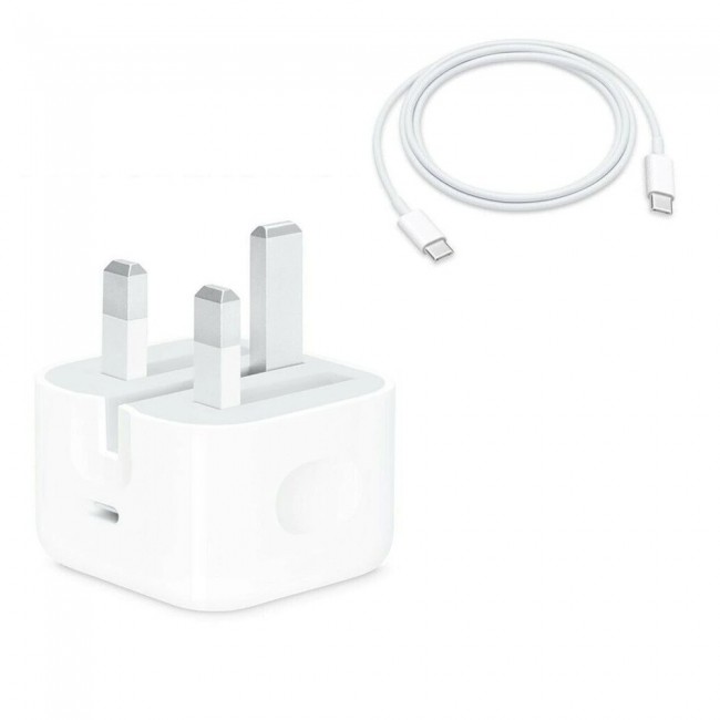 2-Pack Apple USB C Power Adapter and USB-C to USB-C Charge Cable 1m
