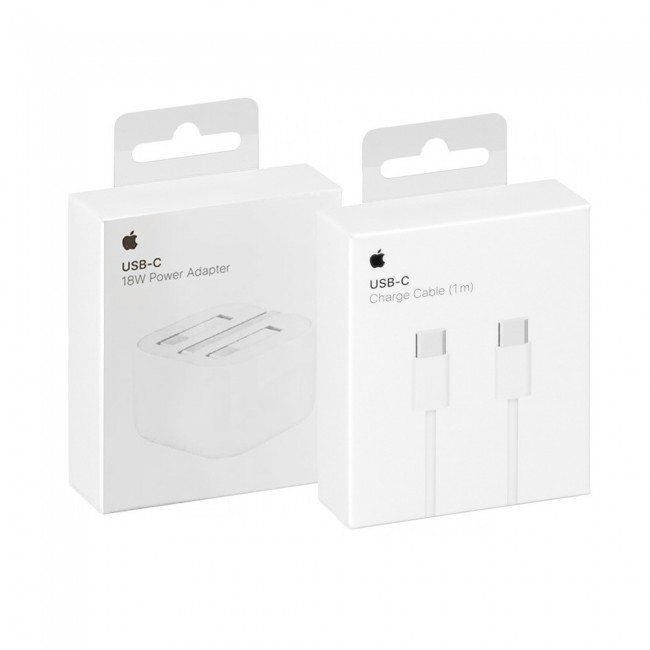 2-Pack Apple USB C Power Adapter and USB-C to USB-C Charge Cable 1m
