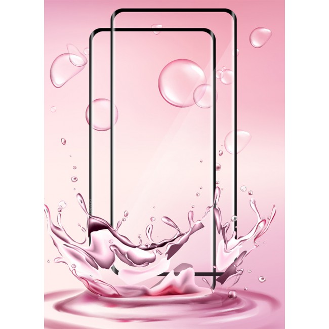 CATANES 2 Pack For Oppo Reno10 Screen Protector Full Coverage Screen Protector Clear Anti-Bubble Shield Tempered Glass Screen Protector