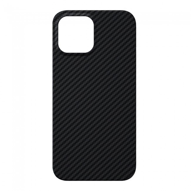iPhone 14 Plus Case Carbon Fiber Texture Anti-Fingerprint Slim Shockproof Cover 6.7 inch Black