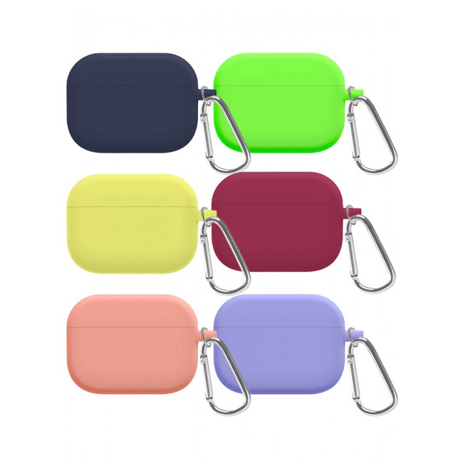 MARGOUN 6 Pack Shockproof Case For Airpod Pro Silicone Protective Case Shockproof Case Ultra Slim Cover with Keychain Carabiner Multicolour - I