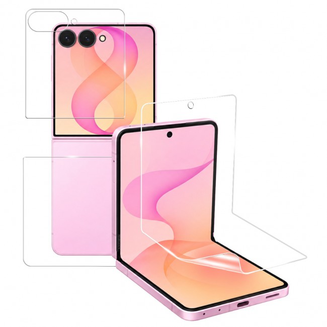 HD Clear Compatible with Samsung Galaxy Z Flip 8 Screen Protector Film , Flexible Hydrogel (NOT Glass) Front Cover Guard