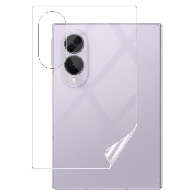 HD Clear Compatible with Samsung Galaxy Z Fold 8 Full Body Screen Protector Hydrogel (NOT GLASS) Film Set , Front Inner &amp; Back Protective Membrane