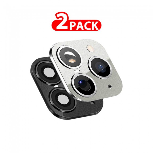 CATANES 2 Pack For iPhone X XS Duplicate Camera Lens Camera Upgrade Protective Lens Change iPhone X XS to 11 Pro 11 Pro Max Black White