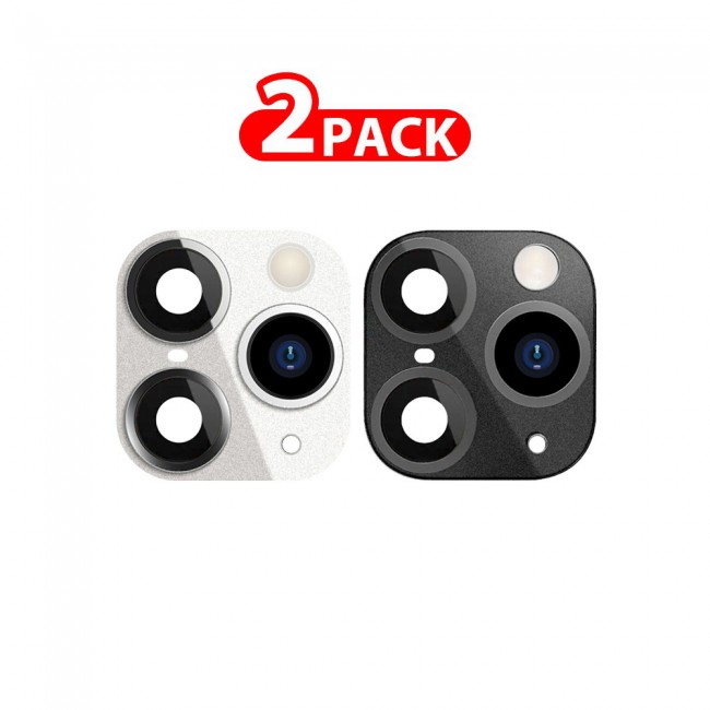 CATANES 2 Pack For iPhone X XS Duplicate Camera Lens Camera Upgrade Protective Lens Change iPhone X XS to 11 Pro 11 Pro Max Black White