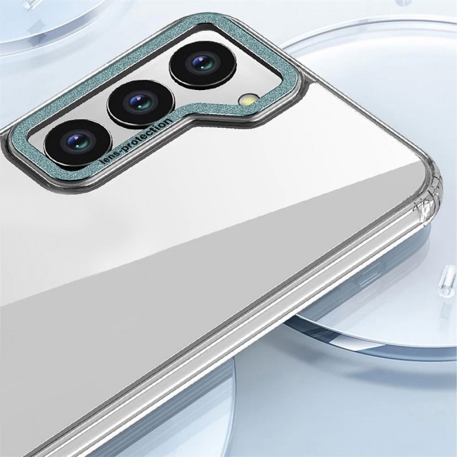 CATANES 5 Packs For Samsung Galaxy S23 Plus Clear Case With 2 Screen Protectors and 2 Camera Lens Protectors/Green