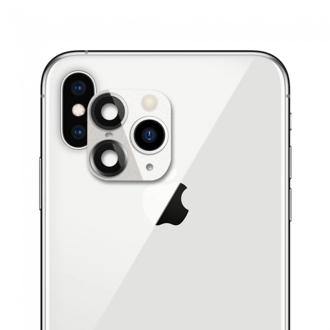 CATANES iPhone X XS Duplicate Camera Lens Camera Upgrade Protective Lens Change iPhone X XS to 11 Pro 11 Pro Max White