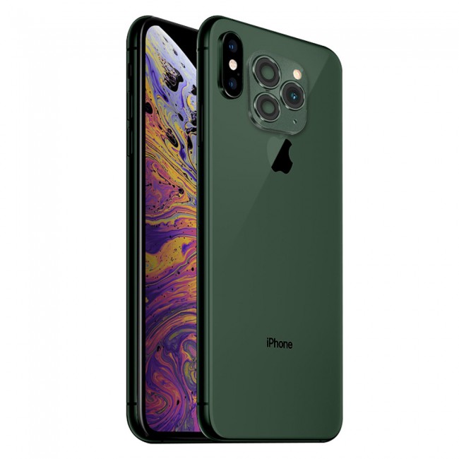 CATANES iPhone X XS Duplicate Camera Lens Camera Upgrade Protective Lens Change iPhone X XS to 11 Pro 11 Pro Max Green