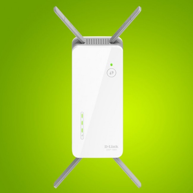 D-Link AC2600 Smart Wall-Mounted 4 Antenna Wi-Fi Range Extender DAP-1860