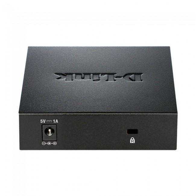  D-Link 5 Port Gigabit Unmanaged Metal Desktop Switch, Plug and Play (DGS-105)