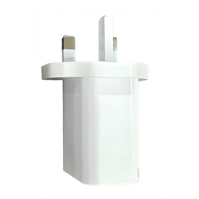 Rofee Dual Port Wall Charger 45W USB C and USB A Adapter Super Fast Charging Block Charger 3 Pins Adapter White