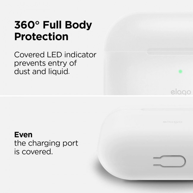 Elago Night Glow Airpods Pro Case Cover - White