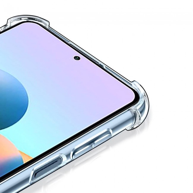 MARGOUN For Xiaomi Redmi Note 10S 4G Case Cover Clear Protective TPU Four Corners Cover Transparent Soft Case