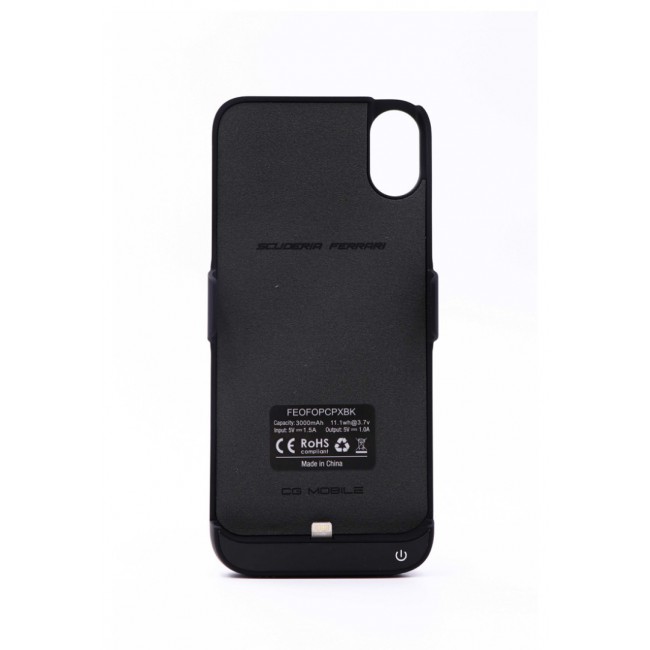 Ferrari Off Track 3000mAh Power Battery Case for Apple iPhone X - Black