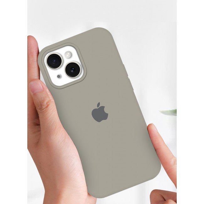 MARGOUN iPhone 15 Plus Case Silicone Case Cover Durable and Anti Scratch Back Cover Grey