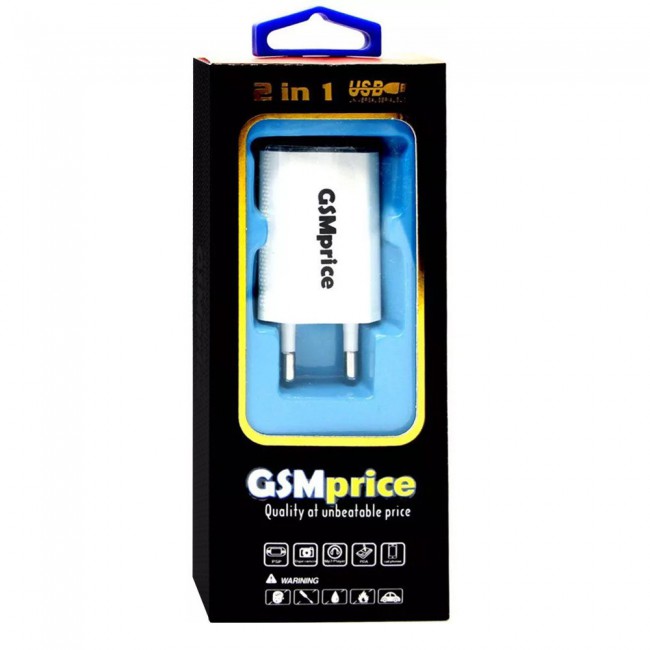 GSMprice Fast-Charging Adapter with Micro USB Cable - 2Pin