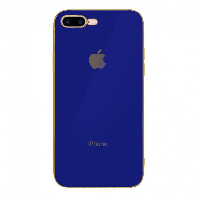 2Pack Hicool Dark Blue Hard Cover and Clear Screen Protector for iPhone 7 Plus and 8 Plus