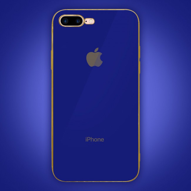 2Pack Hicool Dark Blue Hard Cover and Clear Screen Protector for iPhone 7 Plus and 8 Plus