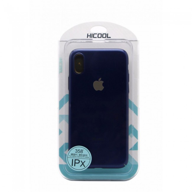 iPhone X and iPhone XS Case Cover Hicool Protective Case - Midnight Blue