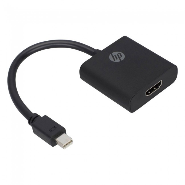 HP Mini DisplayPort to HDMI Adapter - Black 10.00 cm