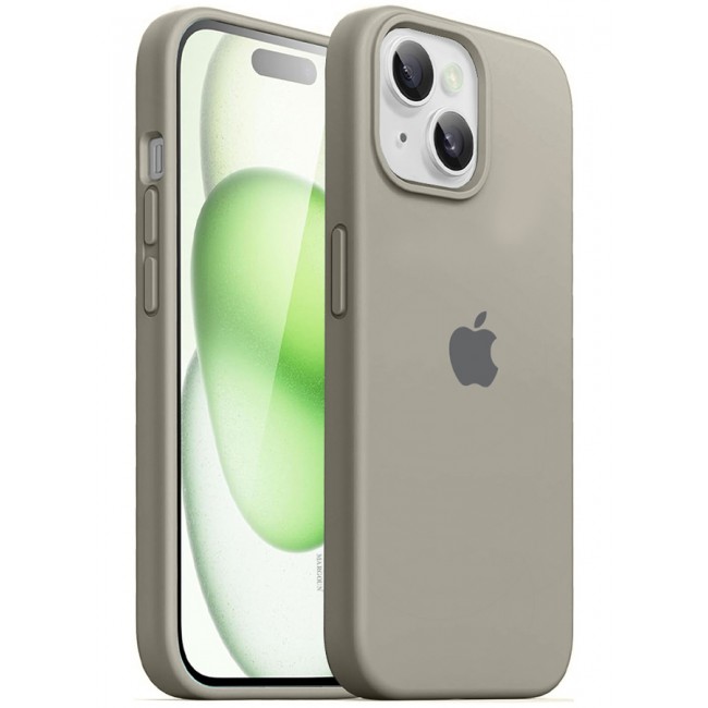MARGOUN iPhone 15 Plus Case Silicone Case Cover Durable and Anti Scratch Back Cover Grey